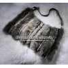 Fur Bags Fur Bag Rabbit Fur Bag Rabbit Fur Japanese and Korean style Gray D07