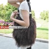 Fashion Fur Bags Sheepskin Bags Sheepiskin  shoulder bags messenger bag sling J03 Brown