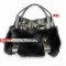 Luxurious fur bags Fox Fur Bags Fox Fur messenger bag sling Black shoulder Bags J07 Black