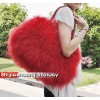 Fur Bags Sheepskin Bags Australian Sheepskin  Messenger Bags Sling Black Shoulder Bags J08 Red