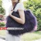 Fur Bags Sheepskin Bags Australian Sheepskin  Messenger Bags Sling Black Shoulder Bags J08 Purple