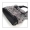 fur bags Rabbit Fur Leopard spots messenger bag sling Light gray J12