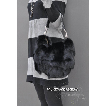 Fur Bags Fox Fur Bags Fox Fur messenger bag sling 12 Colors S02