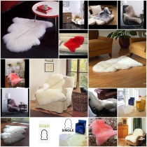 Fur Rug Fur Cushion Long Wool Rug Sofa Cushion Single L1