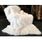 SAGA Shadow fox fur blanket - white B10