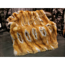 Canadian red fox blanket - made from handselected furs B012