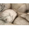 Blue fox fur blanket - SAGA quality B016