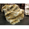 Golden island fox fur blanket - SAGA quality B020