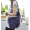 Fashion Fur Bags Sheepskin Bags Sheepiskin  shoulder bags messenger bag sling J03 Purple