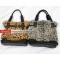 Fashion fur bags Rabbit Pack Leopard spots Kelly bag messenger bag sling J01 Camel