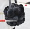 Fur Bags Rabbit Fur Bags Rabbit Fur messenger bag sling tote bags Sphere Bags J10 Black