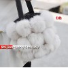 Fur Bags Rabbit Fur Bags Rabbit Fur messenger bag sling tote bags Sphere Bags J10 White