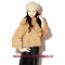 Women's Fur Coats Rabbit Fur Coats Rabbit Fur Jackets With Fur Ball Casual Style 4 Colors R23