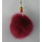 Fox Fur Ball Fur Mobile Strap Coppia Fox Fur Keychain Key Ring Fox Fur Bag Hanging Bag Hanger K27