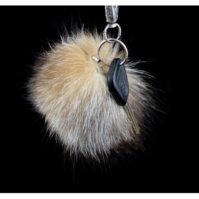 Fox Fur Ball Fur Mobile Strap Coppia Fox Fur Keychain Key Ring Fox Fur Bag Hanging Bag Hanger K31