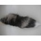 Silver Fox Tail Fur Bag Hanging Silver Fox Fur Keychain Silver Fox Fur Key Ring K04