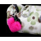 Rex Rabbit Fur Ball Fur Mobile Strap Coppia Fur Keychain Fur Key Ring Fur Bag Hanging Bag Hanger K45