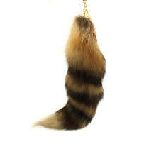 Sun Fox Tail Fur Bag Hanging Sun Fox Fur Keychain Sun Fox Fur Key Ring Sun Fox Tail K09