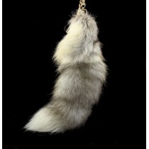 Fox Tail Fur Bag Hanging Fox Fur Keychain Fox Fur Key Ring Fur Bag Hanger K10
