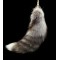 Blue Frost Fox Tail Fur Bag Hanging Blue Frost Fox Fur Keychain Key Ring Fox Tail Fur K13