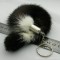 Cross Mink Fur Keychain Cross Mink Fur Key Ring Cross Mink Tail Fur Bag Hanging K17