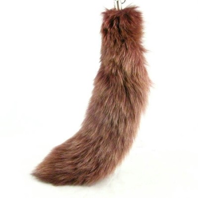 Fox Fur Fox Tail (really natural fox fur) use for bag hanging or keychain T04-4