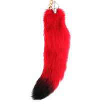 Fox Fur Fox Tail (really natural fox fur) use for bag hanging or keychain T09
