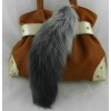Fox Fur Fox Tail (really natural fox fur) use for bag hanging or keychain T12-3