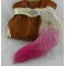 Fox Fur Fox Tail (really natural fox fur) use for bag hanging or keychain T14-4