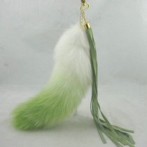 Fox Fur Fox Tail (really natural fox fur) use for bag hanging or keychain T14-7