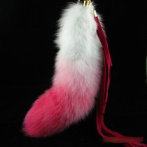 Fox Fur Fox Tail (really natural fox fur) use for bag hanging or keychain T17-1