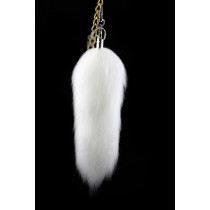Fox Fur Fox Tail (really natural fox fur) use for bag hanging or keychain T24