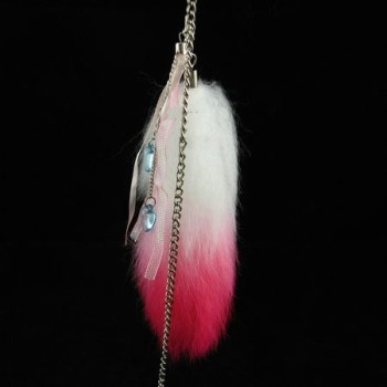 Fox Fur Fox Tail (really natural fox fur) use for bag hanging or keychain T27-1