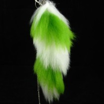 Fox Fur Fox Tail (really natural fox fur) use for bag hanging or keychain T28-3