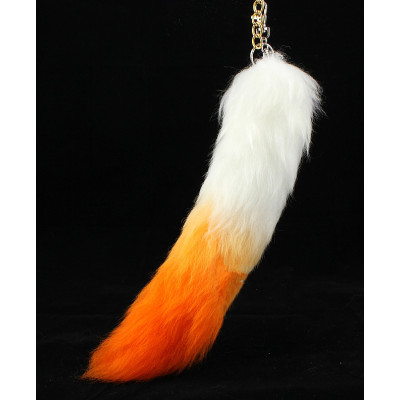 Fox Fur Fox Tail (really natural fox fur) use for bag hanging or keychain T32-1