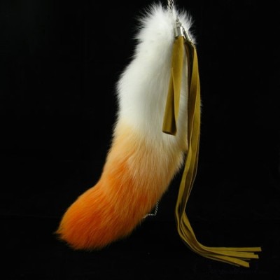 Fox Fur Fox Tail (really natural fox fur) use for bag hanging or keychain T17-2