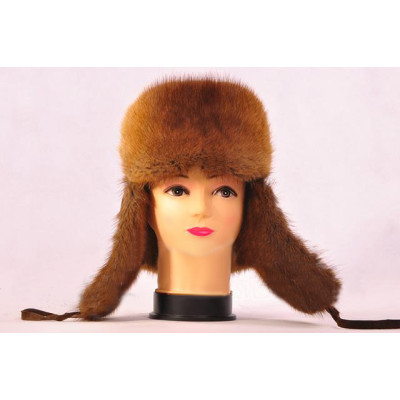 Women's Russian Hats (Mink) - Genuine Winter Russian Ushanka Fur Hats Winter Hats Z89-3