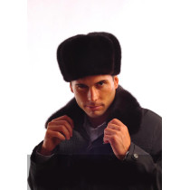 Men's Russian Hats (Mink) - Genuine Winter Russian Ushanka Fur Hats Winter Hats Z91-1