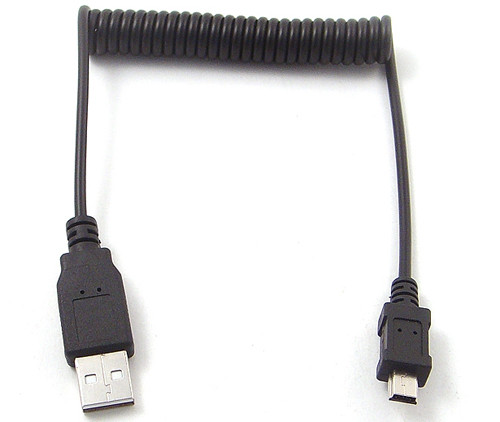 Mini USB кабель катушки