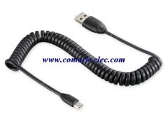 USB كابل لولبية