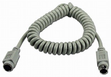 Computer cable en espiral