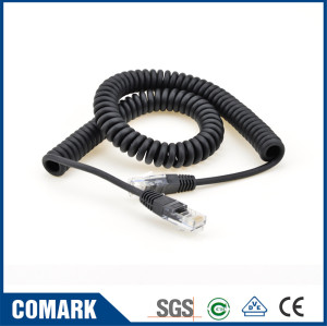 LAN coiled cable