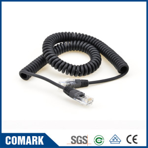 LAN coiled cable