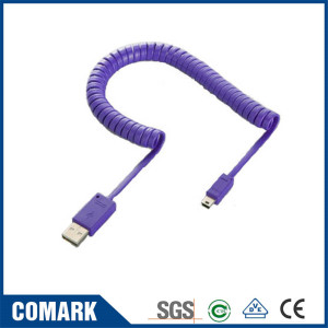 USB Micro coiled cable