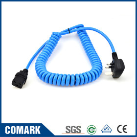 UK-C19 spiral power cable