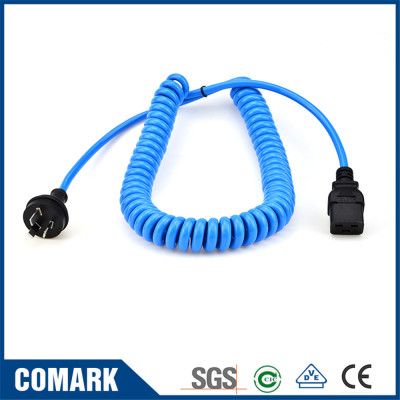 AU-C19 coiled power cable