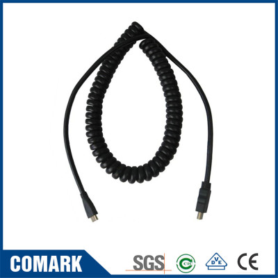 Custom coiled cable