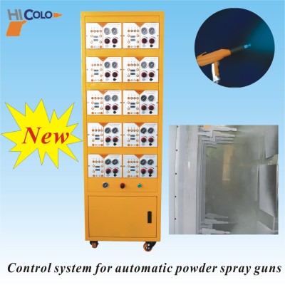 Control system of automatic powder gun control unit