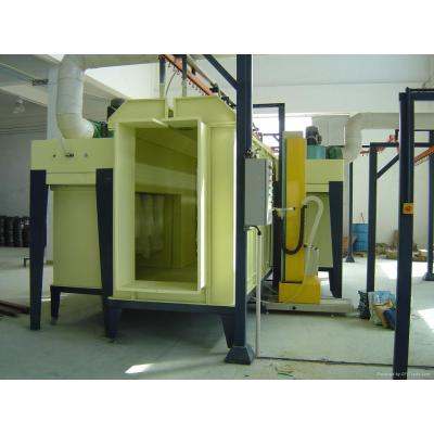 Electrostatic powder coating booth