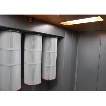 manual powder coating spray booth easy for change